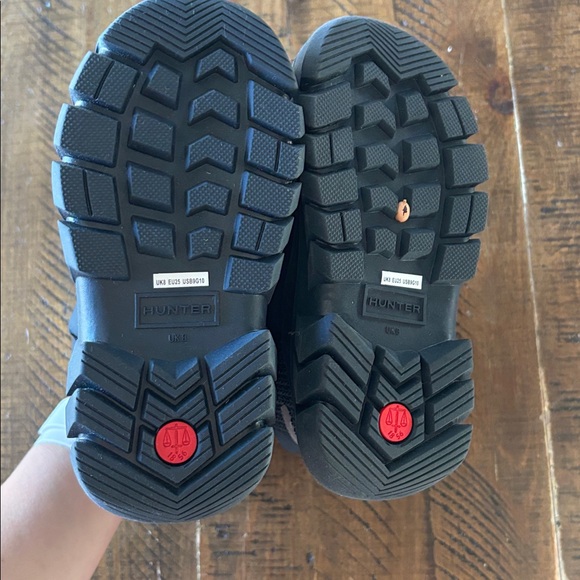 NEW Hunter Kids Black Puffer Insulated Winter Snow Boots Toddler Size 9 EU 25